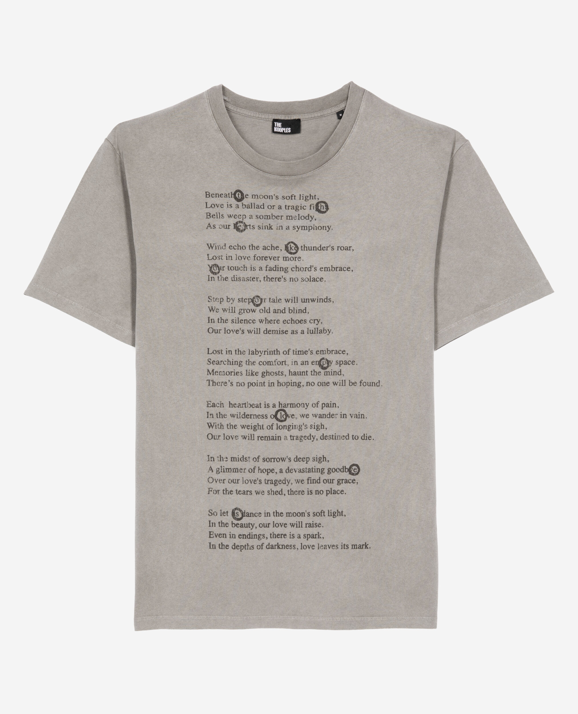 T-shirt avec sérigraphie gris, GREY MELANGE, hi-res image number null