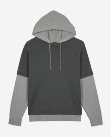 The Kooples HOMME MIDDLE GREY / ANTHRACITE pull en coton gris