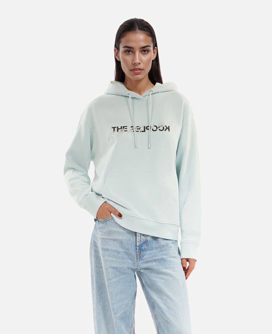 The Kooples FEMME BABY BLUE sweatshirt à capuche what is bleu clair