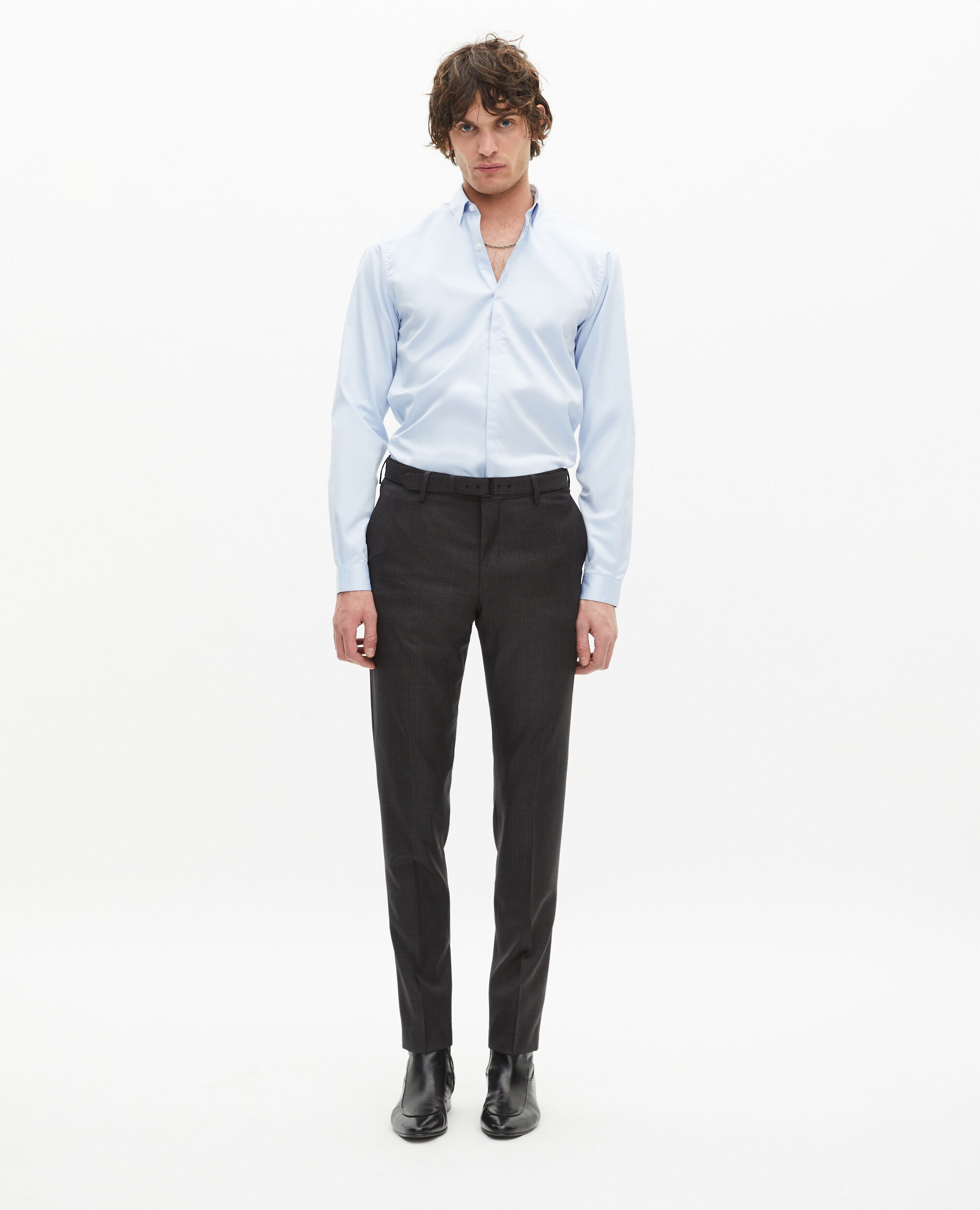 Chemise col classique bleu ciel, LIGHT BLUE, hi-res image number null