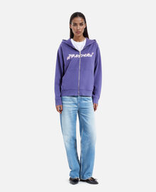 The Kooples FEMME BLUE ATLANTIQUE sweatshirt à capuche what is violet
