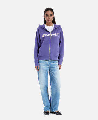 The Kooples FEMME BLUE ATLANTIQUE sweatshirt à capuche what is violet