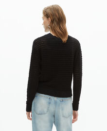The Kooples FEMME BLACK pull ajouré mélangé noir