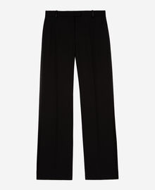 The Kooples FEMME BLACK pantalon de smoking large noir