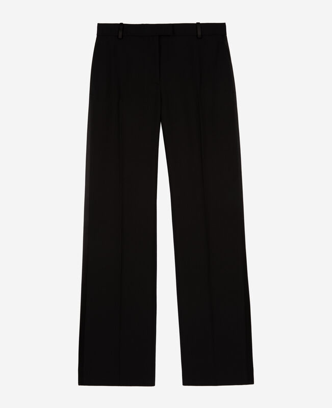 The Kooples FEMME BLACK pantalon de smoking large noir