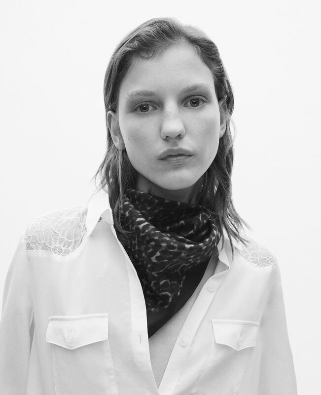The Kooples FEMME LEOPARD foulard imprimé léopard en soie