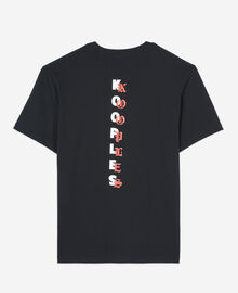 The Kooples HOMME BLACK t-shirt avec sérigraphie logo noir