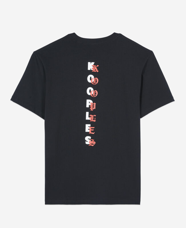 The Kooples HOMME BLACK t-shirt avec sérigraphie logo noir