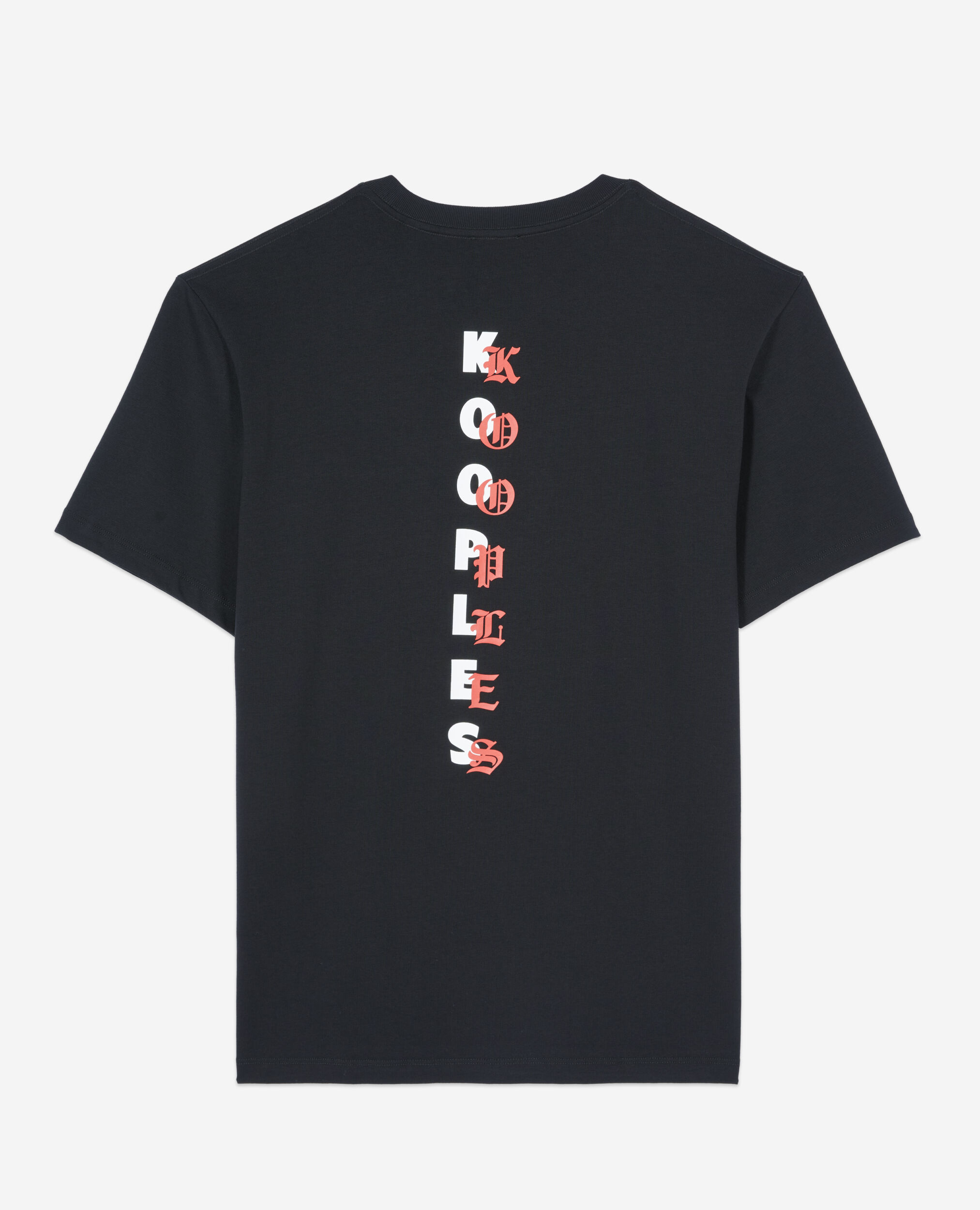 T-shirt avec sérigraphie Logo noir, BLACK, hi-res image number null