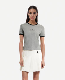 The Kooples FEMME GREY MELANGE t-shirt avec sérigraphie gris