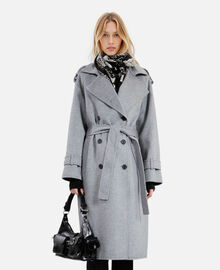 The Kooples FEMME BLACK WHITE foulard imprimé en laine et soie