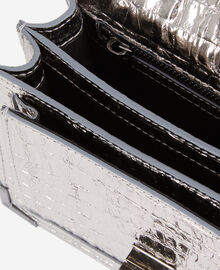The Kooples FEMME ANTIC SILVER sac emily small effet crocodile cuir argenté
