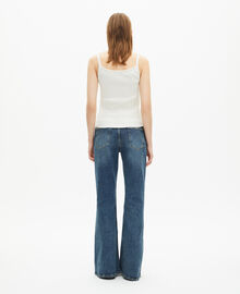 The Kooples FEMME ECRU débardeur côtelé écru