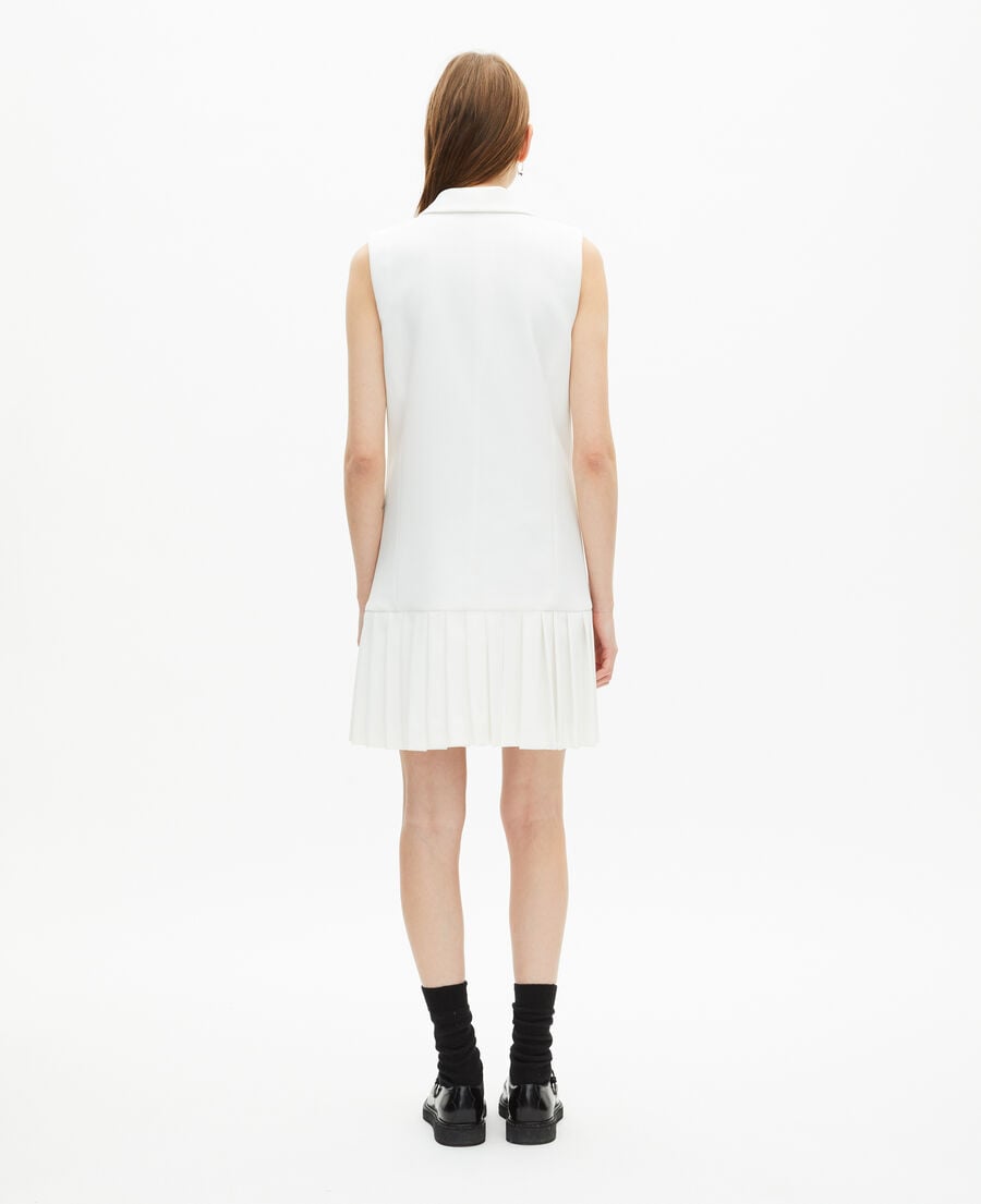 The Kooples FEMME WHITE robe tailleur courte écrue