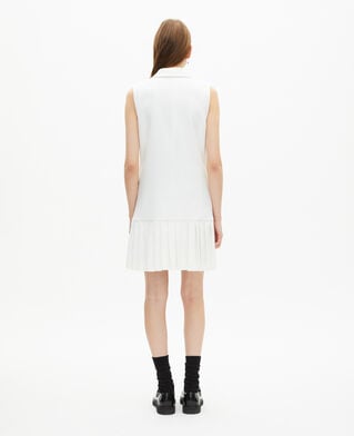 The Kooples FEMME WHITE robe tailleur courte écrue