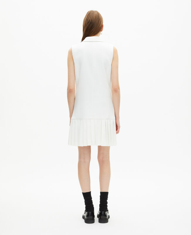 The Kooples FEMME WHITE robe tailleur courte écrue