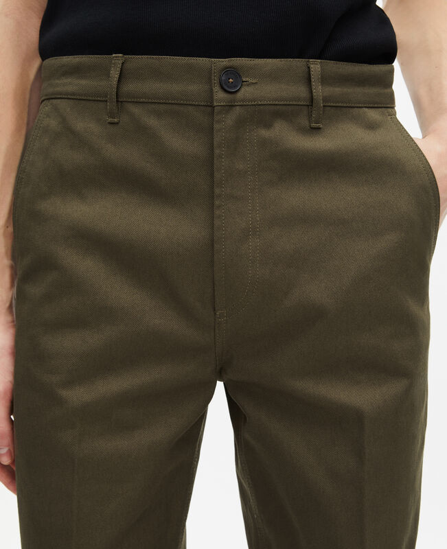 The Kooples HOMME KAKI pantalon droit kaki