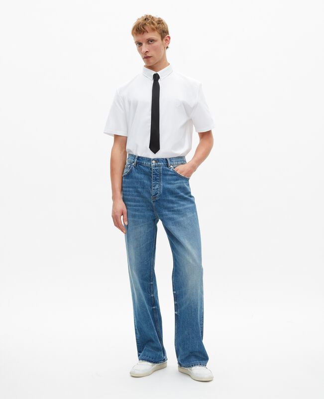 The Kooples HOMME WHITE chemise manches courtes avec blason blanche