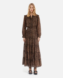 The Kooples FEMME LEOPARD robe longue imprimé léopard