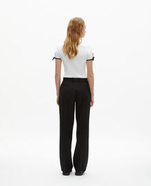 The Kooples FEMME BLACK pantalon tailleur large noir