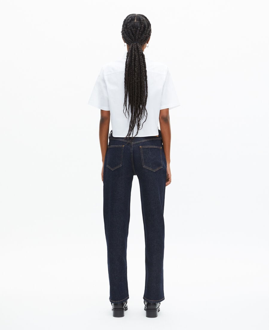 The Kooples WOMEN WHITE short white poplin shirt