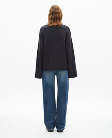 The Kooples FEMME DARK GREY pull en laine mérinos gris