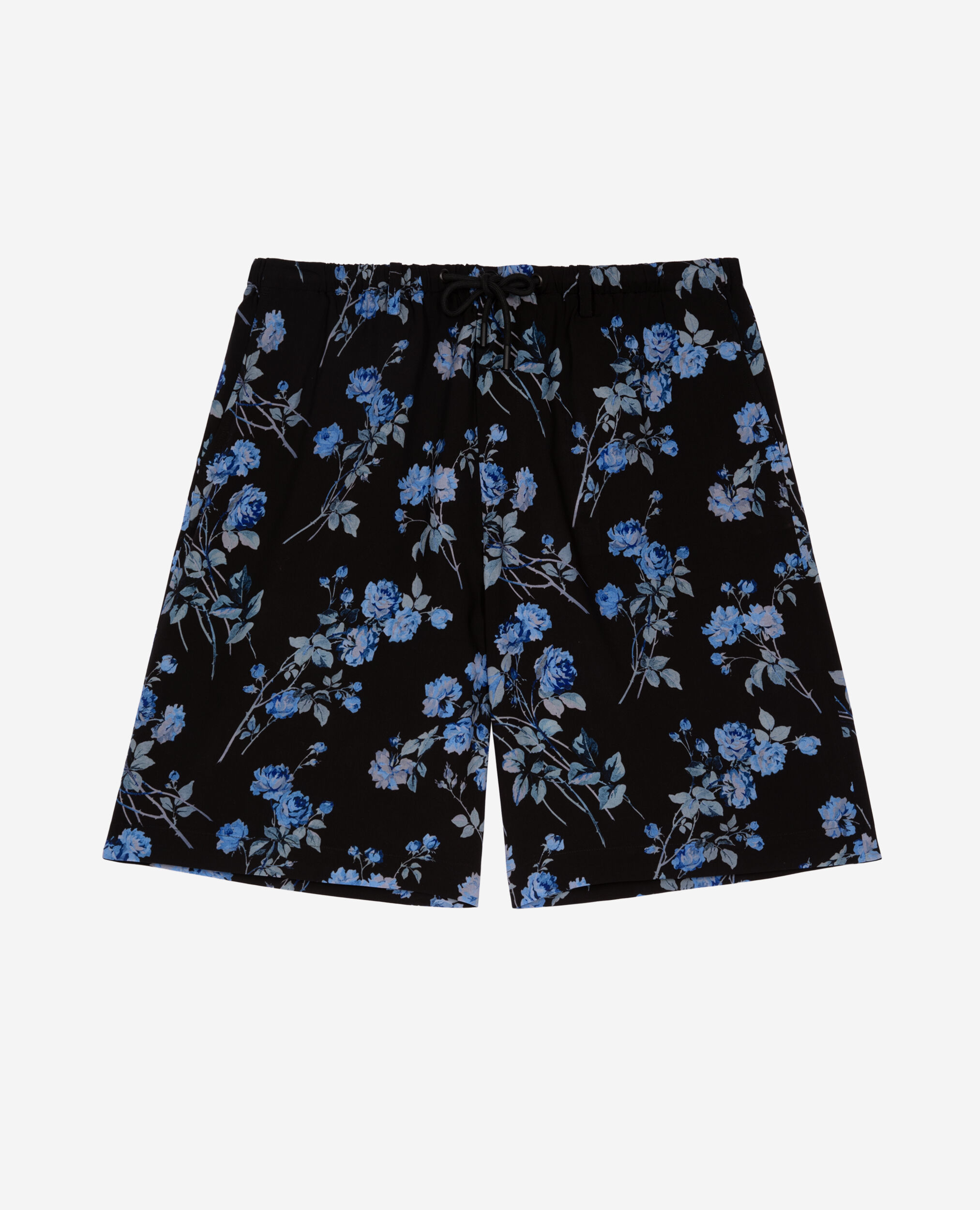 Bermuda imprimé fleuri noir, BLACK BLUE, hi-res image number null