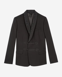 The Kooples HOMME BLACK veste de smoking en laine noire