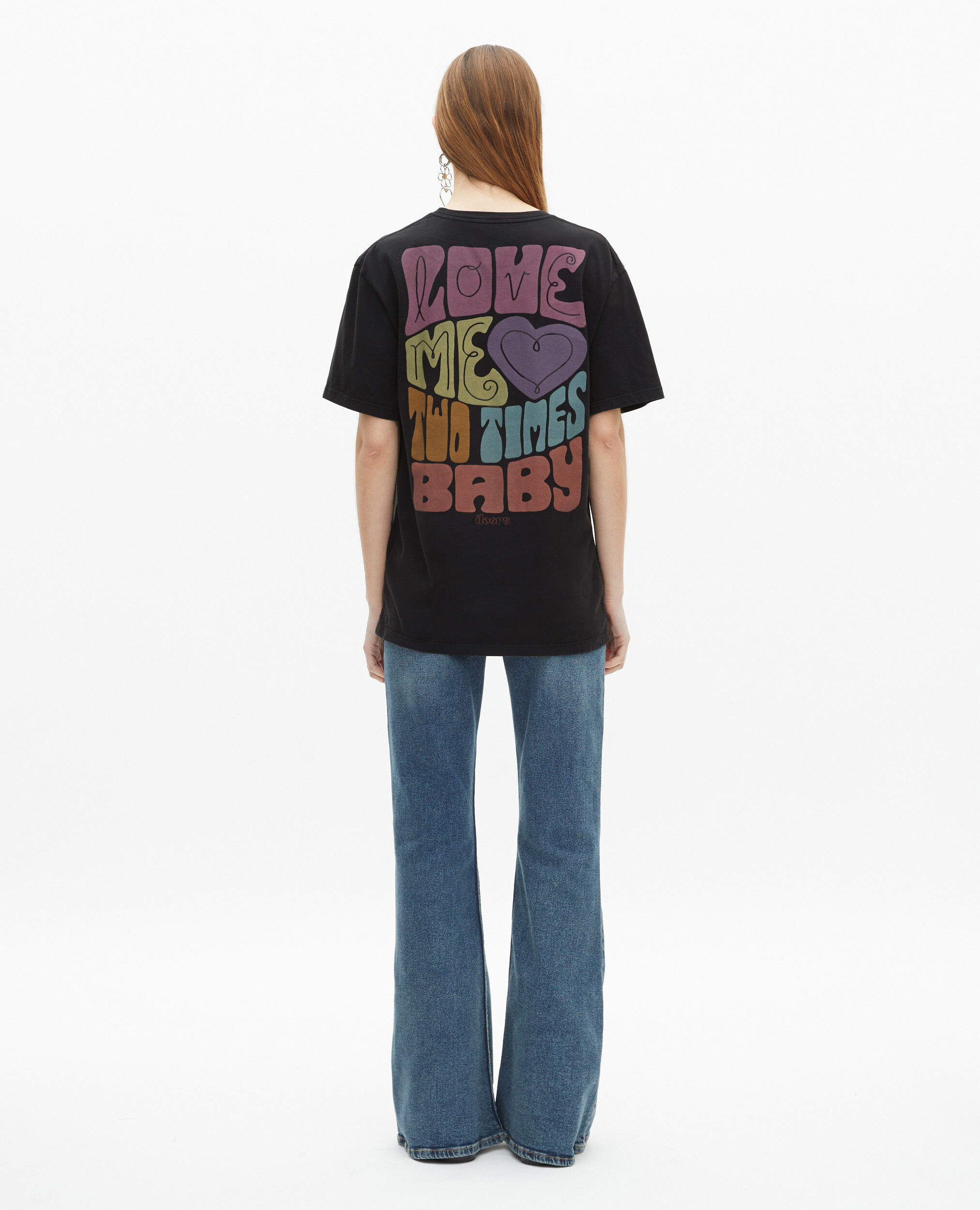 T-shirt mixte The Doors X The Kooples noir délavé, BLACK WASHED, hi-res image number null