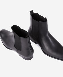 The Kooples HOMME BLACK bottines chelsea en cuir noires