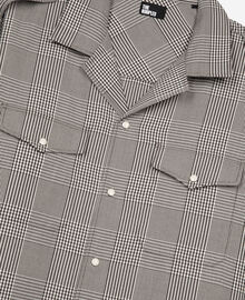 The Kooples HOMME BLACK WHITE chemise prince de galles noire et blanche