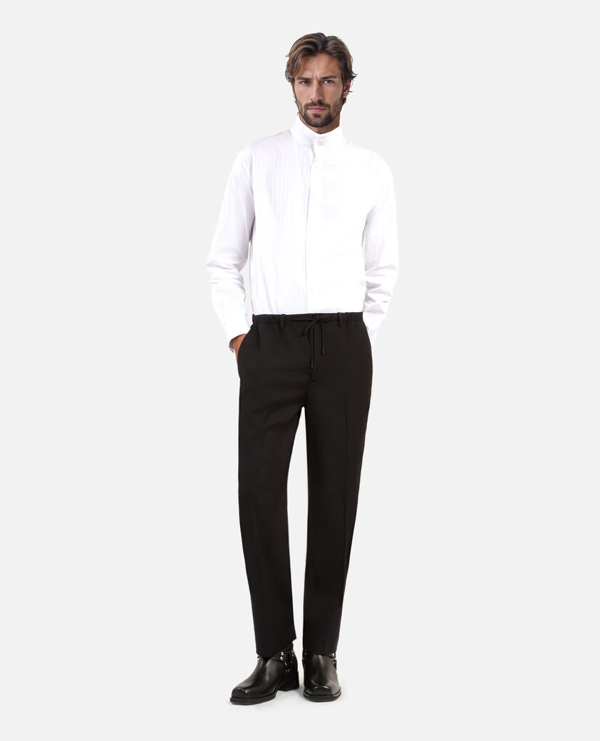 The Kooples HOMBRE BLACK pantalones rectos de lana negros