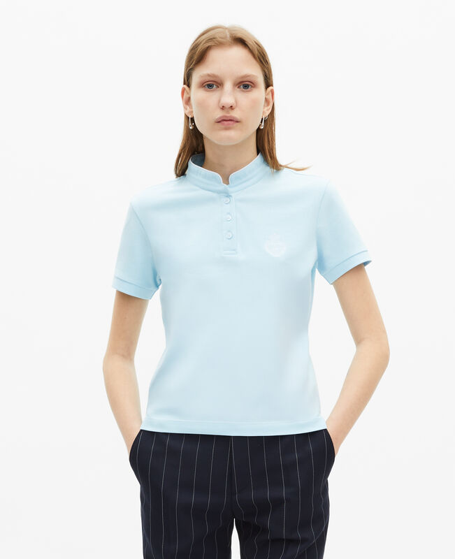 The Kooples FEMME BABY BLUE polo col mao bleu clair