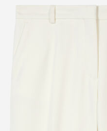 The Kooples FEMME ECRU pantalon tailleur en crêpe coupe droite écru
