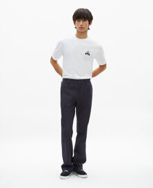 The Kooples HOMME WHITE t-shirt avec flocage blanc