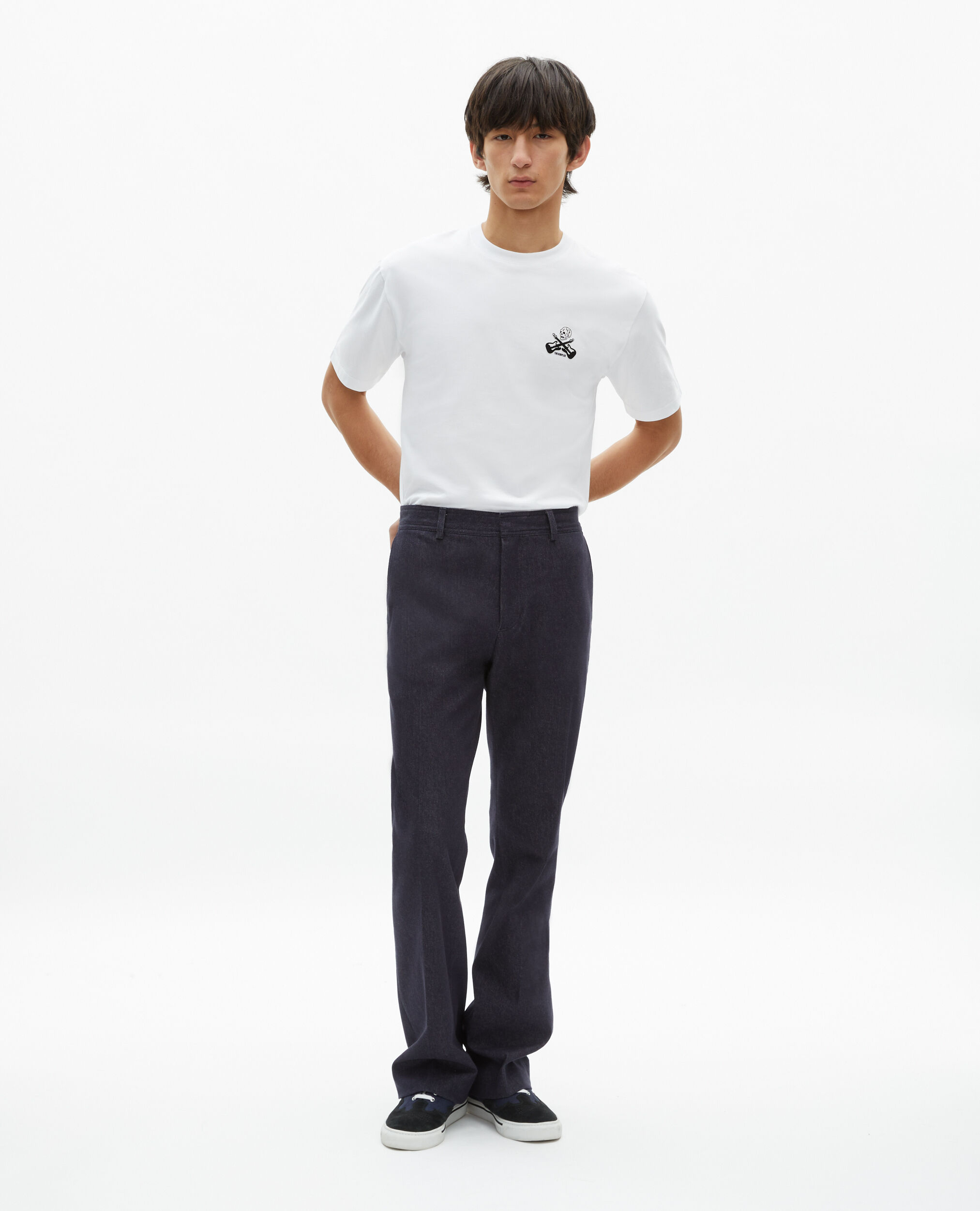 T-shirt avec flocage blanc, WHITE, hi-res image number null