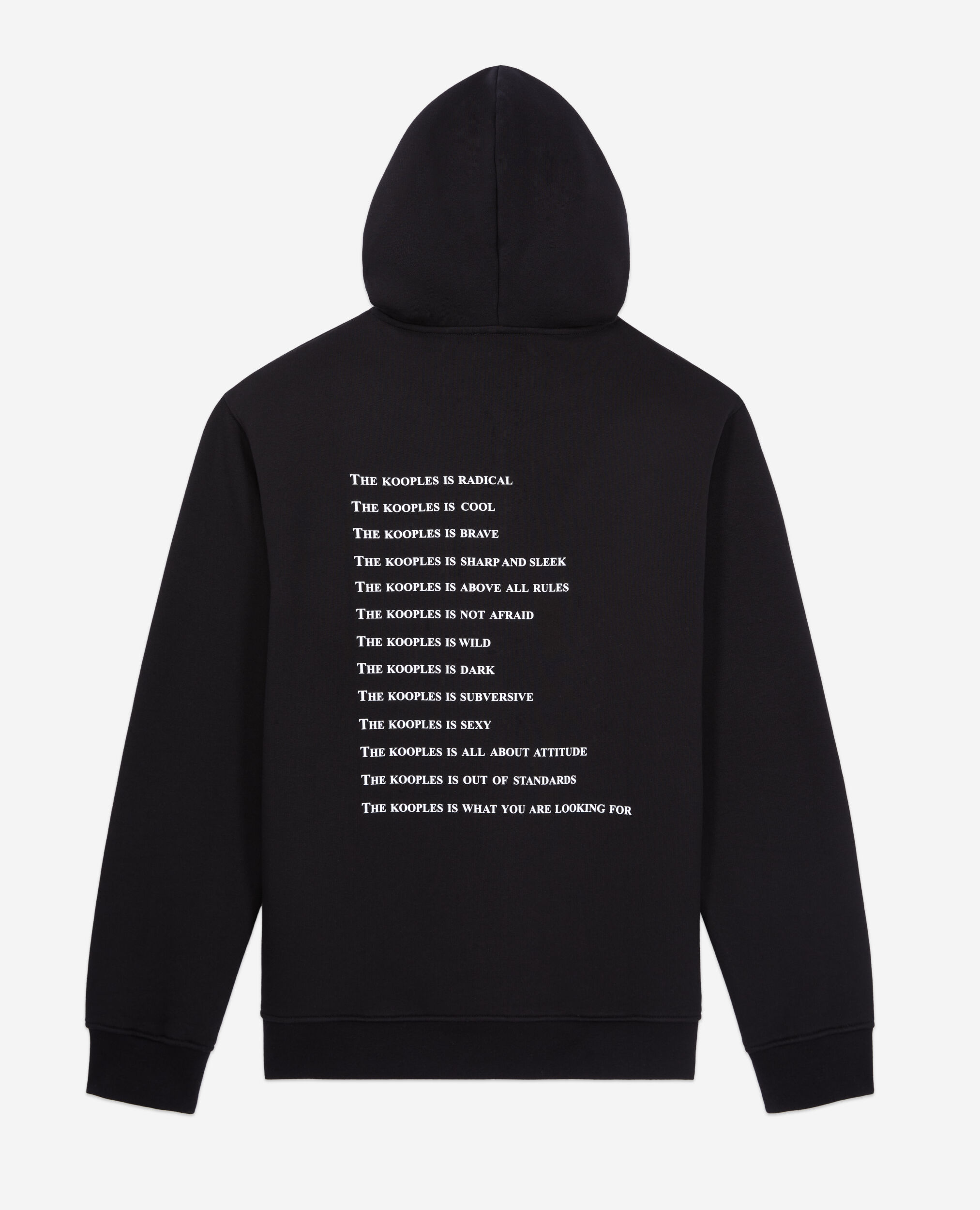 Sweatshirt zippé à capuche What is noir, BLACK, hi-res image number null