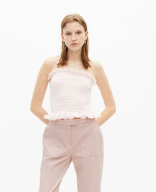 The Kooples FEMME LILA top bustier smoké rose
