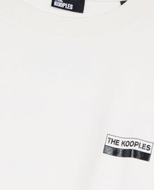 The Kooples HOMME ECRU t-shirt oversize avec sérigraphie écru