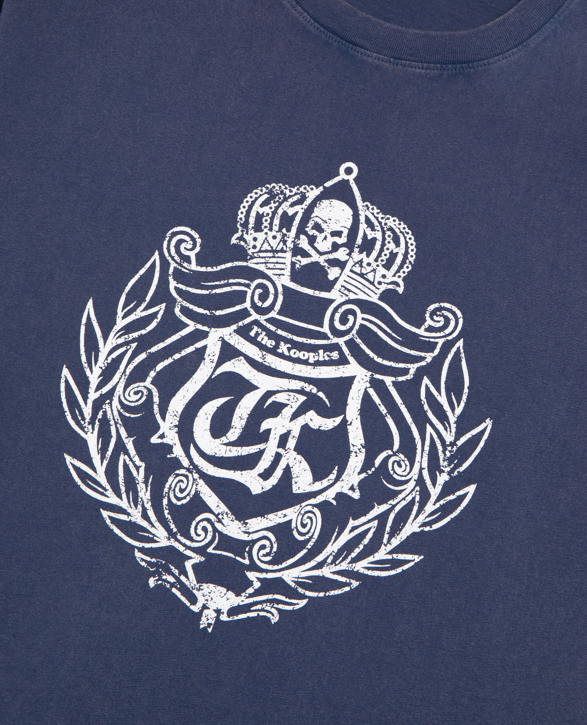 T-shirt avec sérigraphie blason marine, DARK NAVY, hi-res image number null