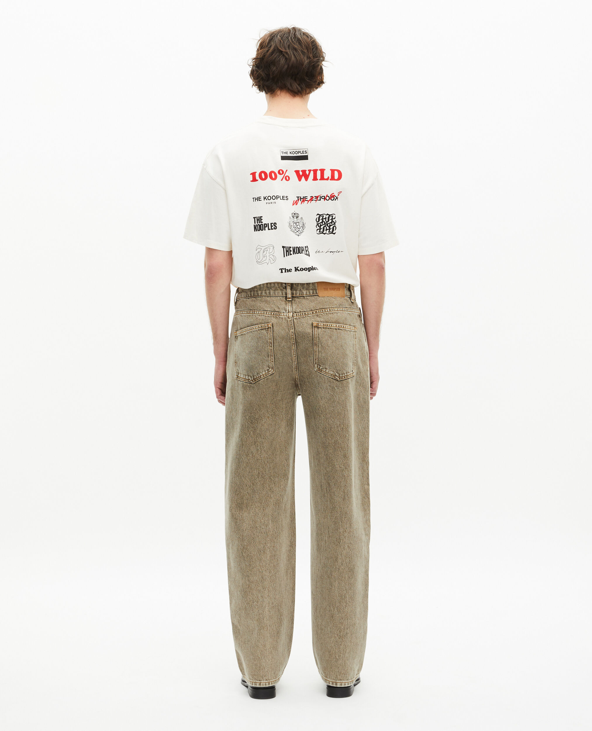 Jean droit olive, OLIVE, hi-res image number null