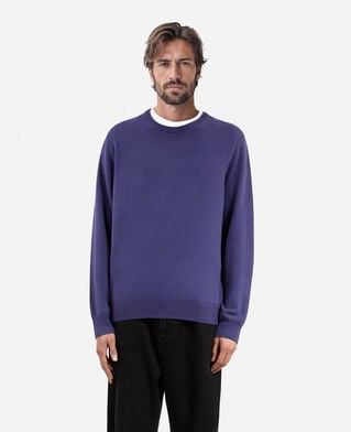 The Kooples HOMME BLUE ATLANTIQUE pull en cachemire bleu