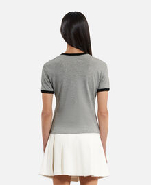 The Kooples FEMME GREY MELANGE t-shirt avec sérigraphie gris