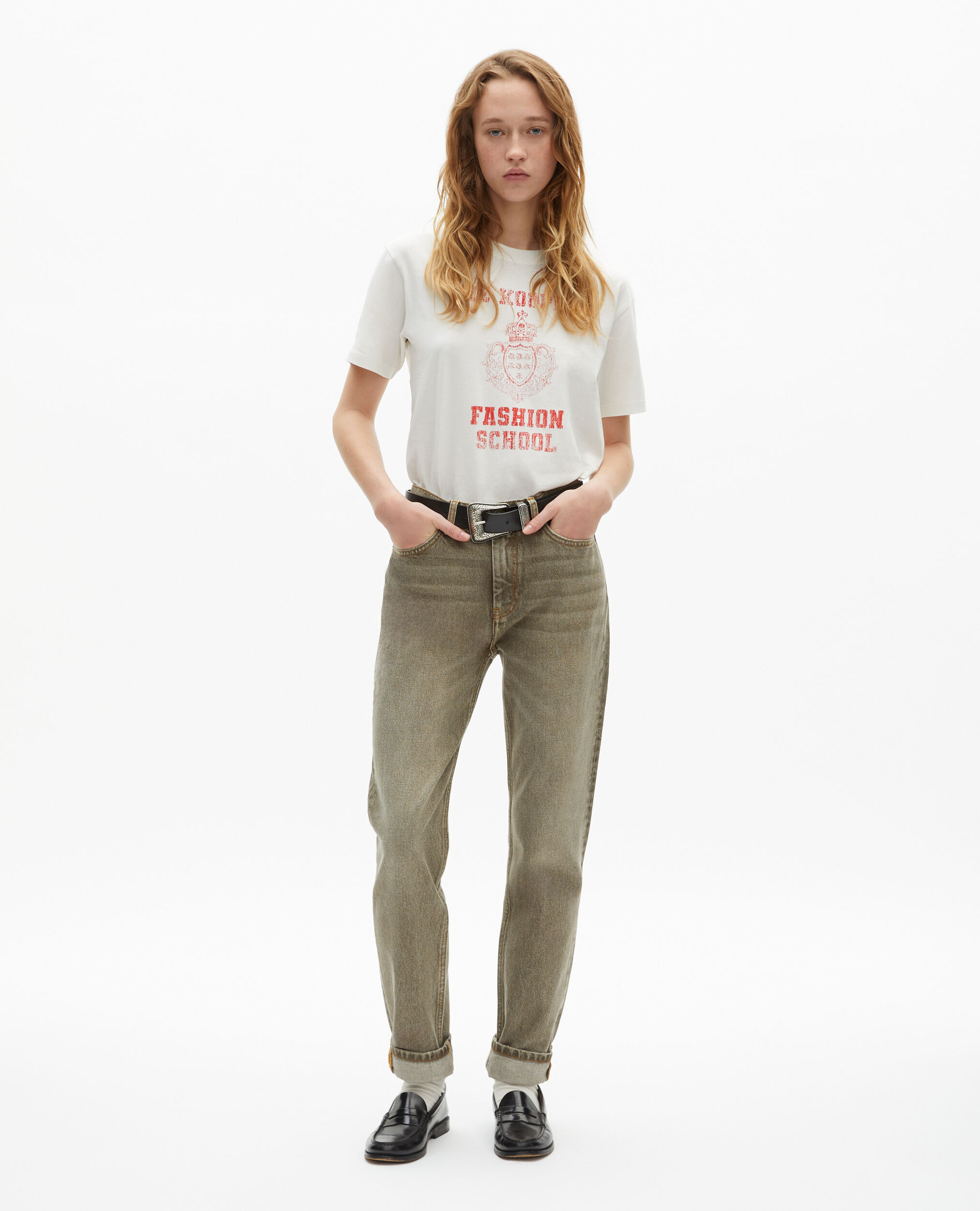 Jean slim olive, OLIVE, hi-res image number null