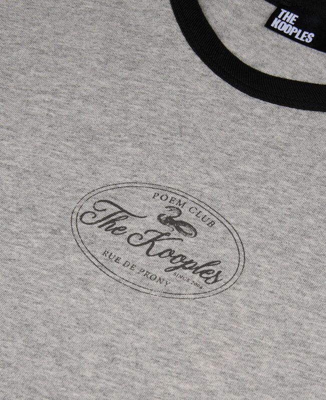 The Kooples FEMME GREY MELANGE t-shirt avec sérigraphie gris