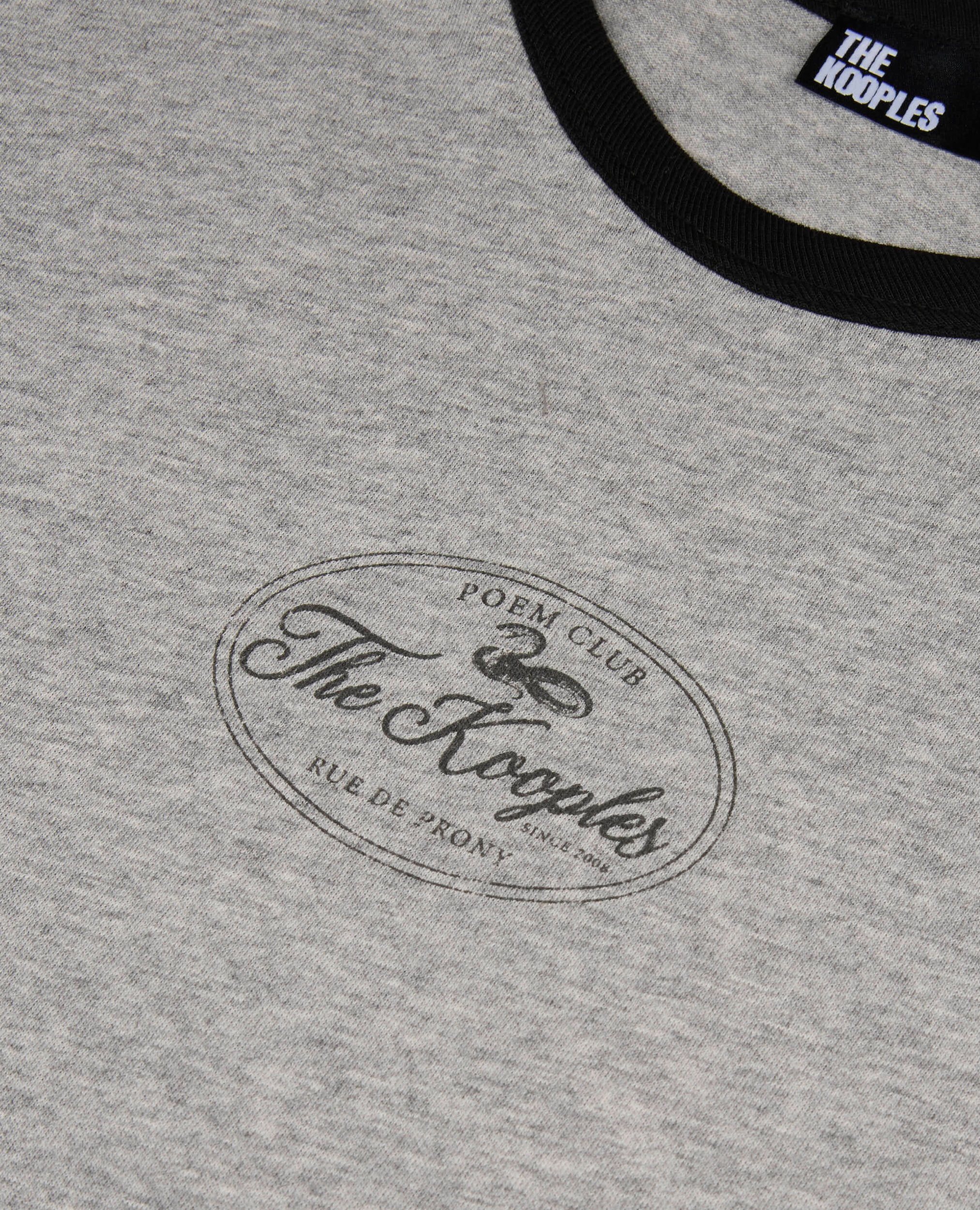 T-shirt avec sérigraphie gris, GREY MELANGE, hi-res image number null