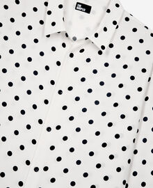 The Kooples HOMME WHITE / BLACK chemise imprimée à pois blanche