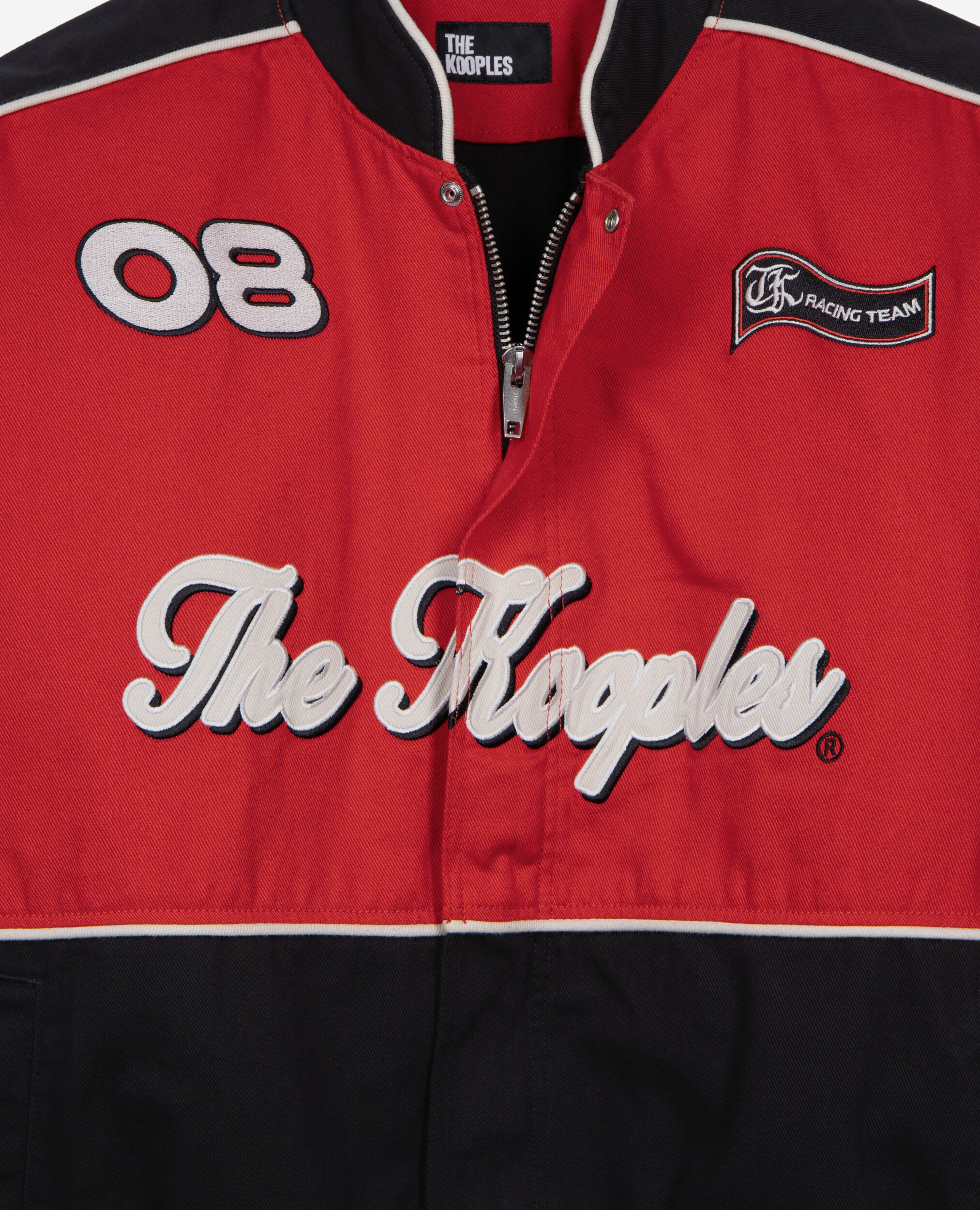 Blouson style veste de course noir et rouge, BLACK - RED, hi-res image number null