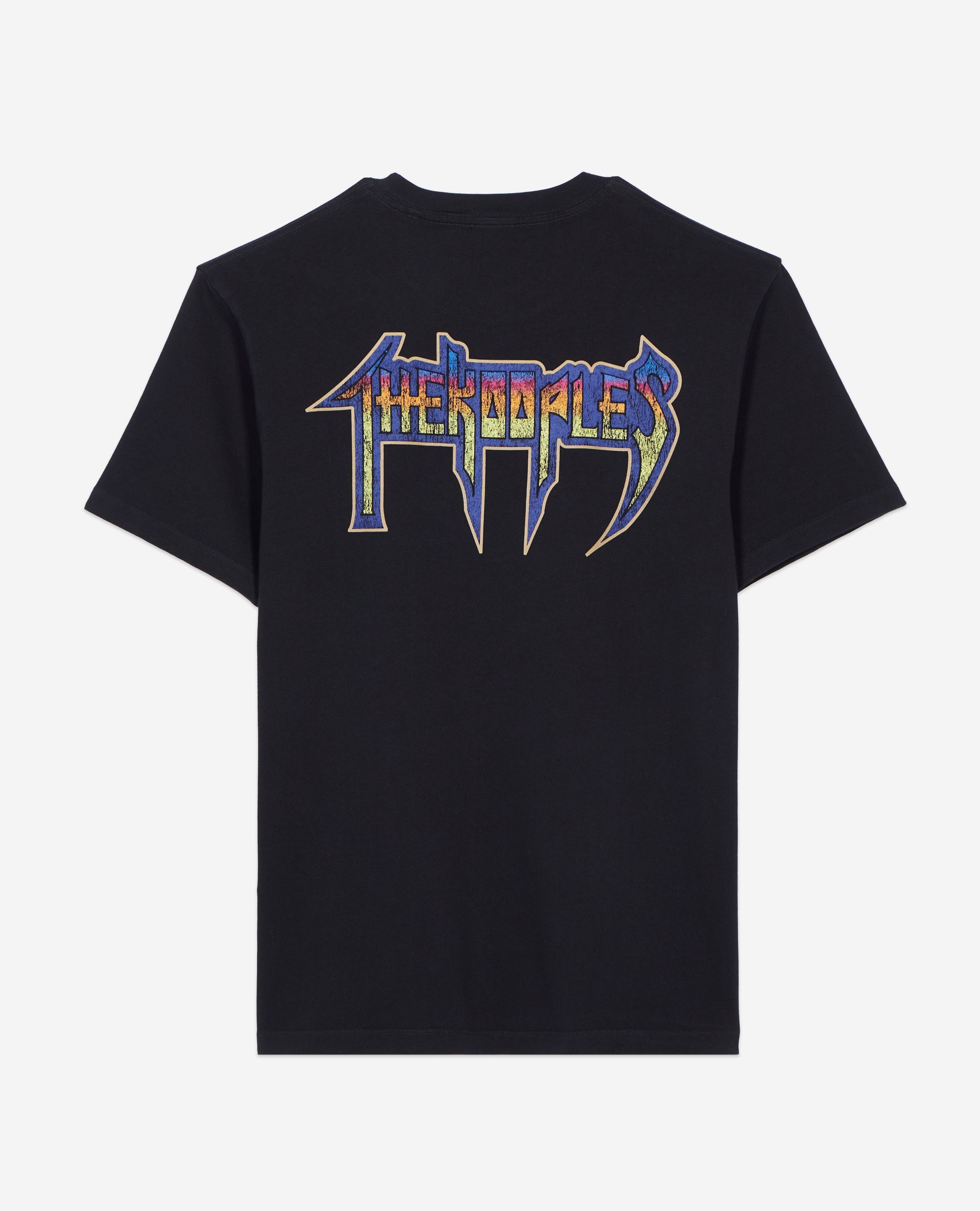 T-shirt avec sérigraphie noir, BLACK WASHED, hi-res image number null