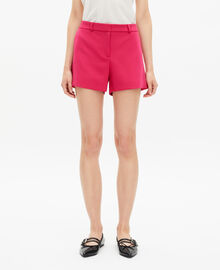 The Kooples FEMME PINK short tailleur rose en crêpe